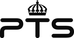 PTS logotyp med svart krona